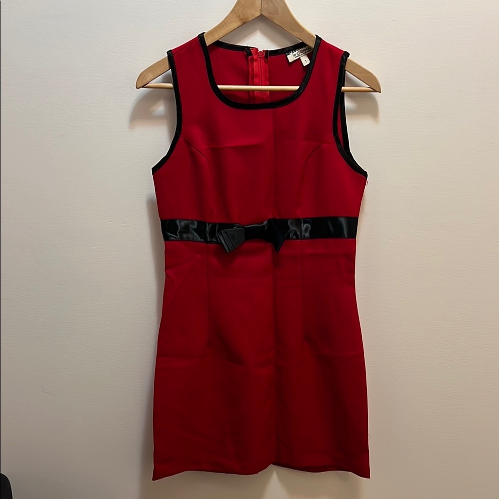 Vintage Red 90s le château Mini Dress